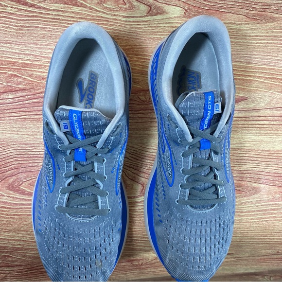 Brooks Glycerin GTS 19 Quarry Gray Blue Running Sneakers 12.5 - Picture 5 of 8
